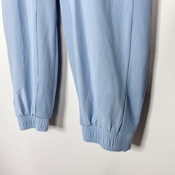 Athleta 10P Blue Brooklyn Lined Jogger Pants Woven Featherweight Stretch Pockets - Picture 7 of 15